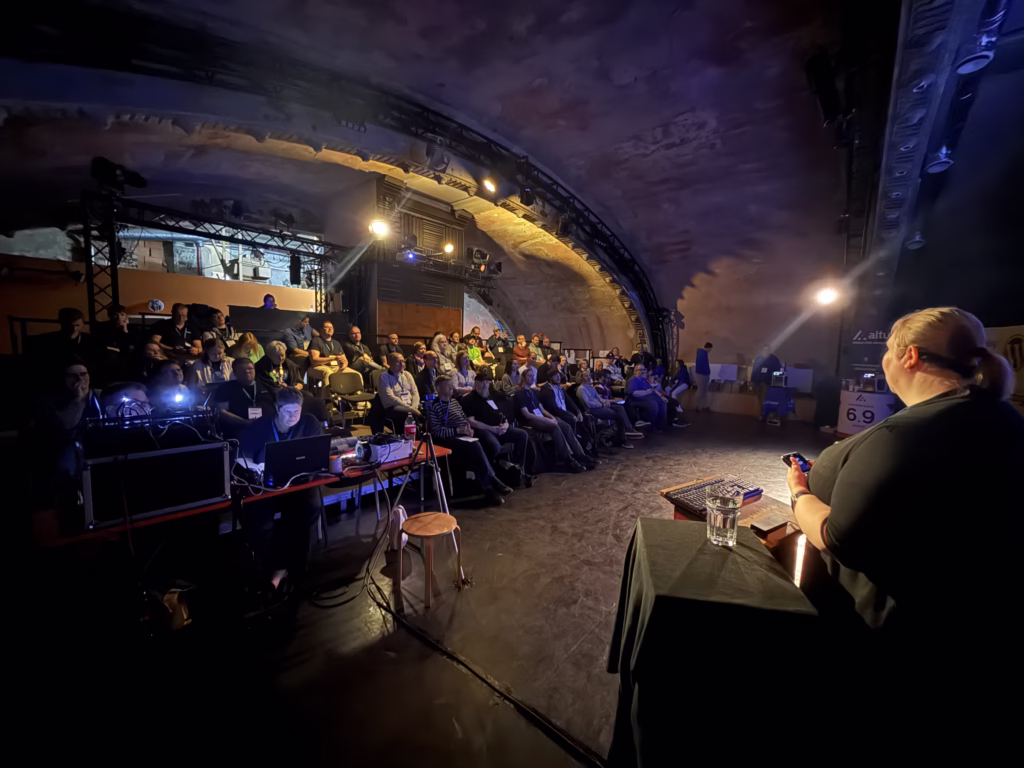 Yuri and her audience at WordCamp